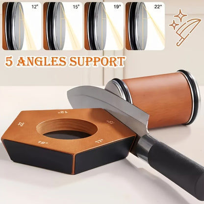 Diamond Rolling Knife Sharpener 2-Angle and 5-Sided Options for Kitchen Outdoor Knives Chef Gift Christmas Halloween Kitchen Accessories
