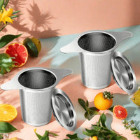 （4pcs）Tea Strainer +with Lid