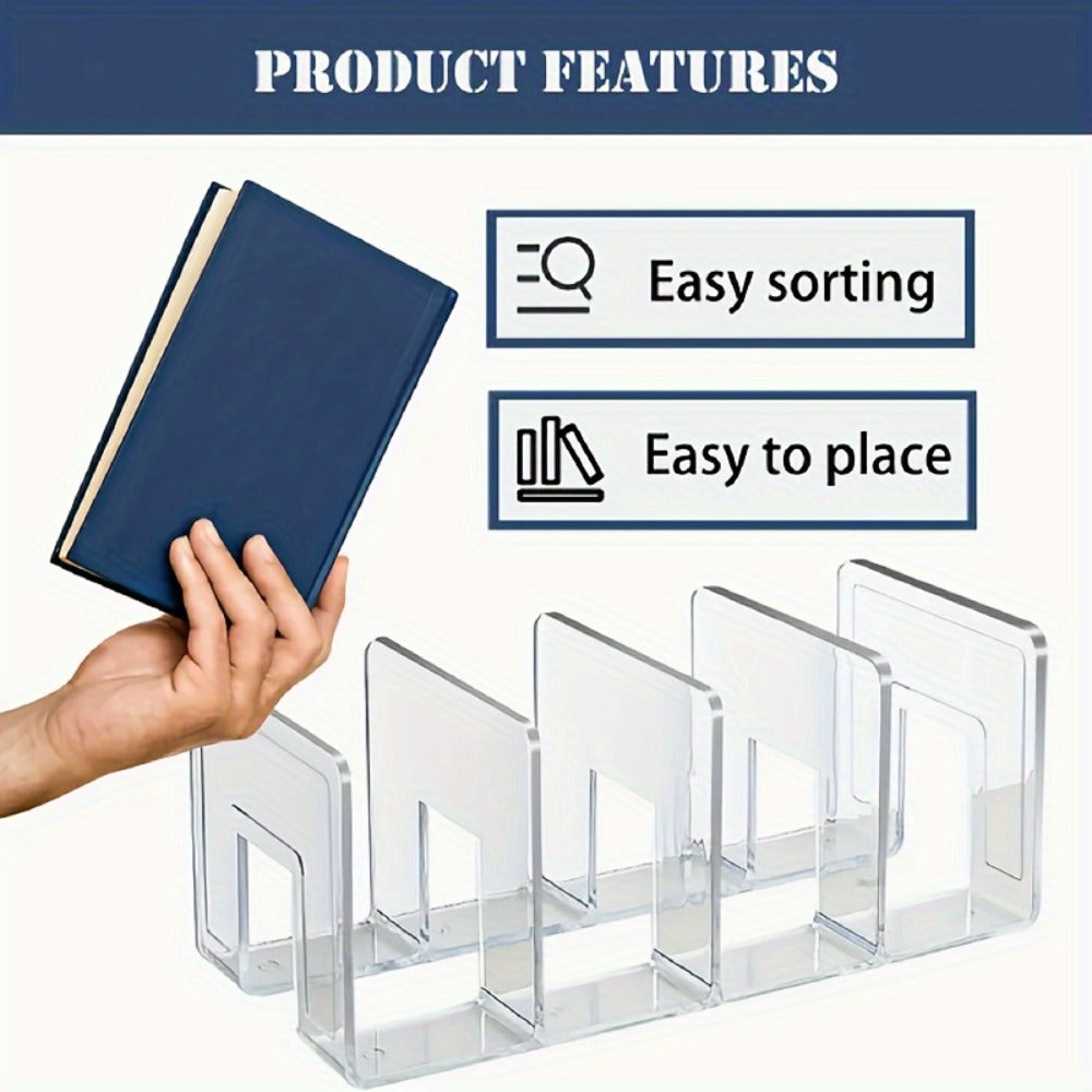 Purse Organizer for Closet 4-Pack – Clear Plastic Bag Storage Divider Shelf, Handbag Holder for Wardrobe, Bedroom, Dormitory, Holds 8–16 Bags
