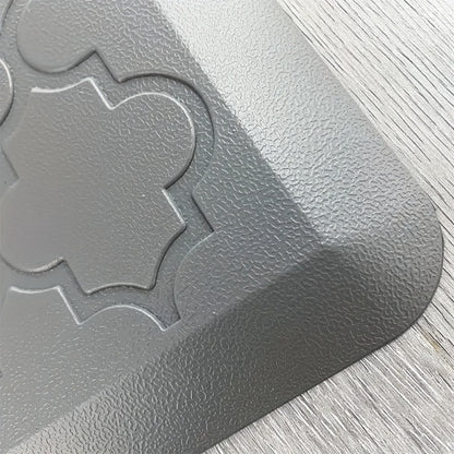 Anti-Fatigue Kitchen Floor Mat – Cushioned PVC Foam Non-Slip Ergonomic Standing Mat for Kitchen, Office, Sink & Laundry, 2 Sizes – Gray & Black