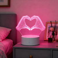 Heart Hand Love White Base