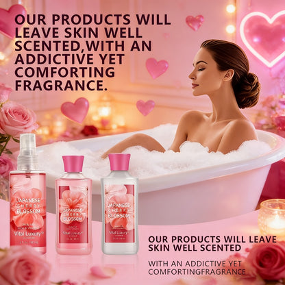 Vanilla Bath & Body Care Gift Set for Women – Shower Gel 3oz + Body Lotion 3oz + Body Mist 3oz | Moisturizing, Refreshing & Deodorizing Spa Gift for Mom, Wife, Sister or Girlfriend