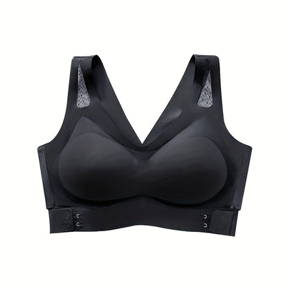 Electric Chest Massager Vibration Rechargeable - Intelligent Constant Temperature Heating Massage Bra for Women, Multi-Functional Wearable Chest Massager for Home Use, Sports Cross-Back Design XXL Size