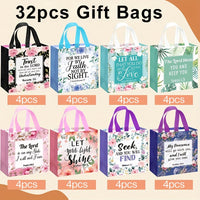 32pcs Bible Verse Flower Bags