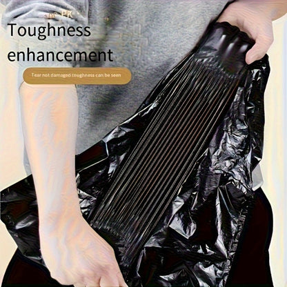 Drawstring Trash Bags 100 Count – 5 Rolls Black Heavy Duty Leak Proof Garbage Bags for Kitchen Bathroom Bedroom Outdoor