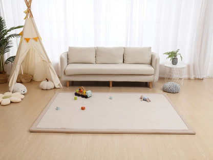 Memory Foam Area Rug Tatami Mat Non-Slip Coral Velvet Floor Mat for Living Room Bedroom Kids Playroom Yoga — Multiple Sizes & Colors