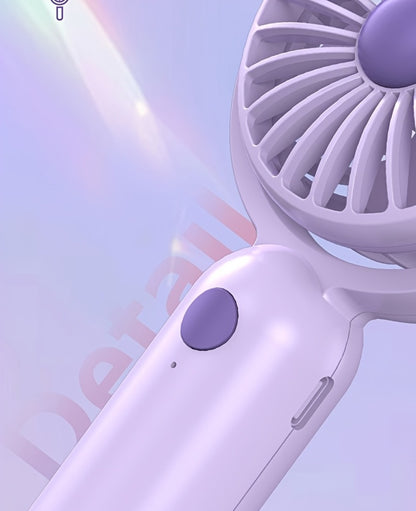 Handheld Fan Mini USB-C Rechargeable 3 Speed 180 Degree Adjustable Portable Personal Fan for Indoor Outdoor Travel Summer Cooling Gift 3 Pack 6 Pack Black Pink Purple