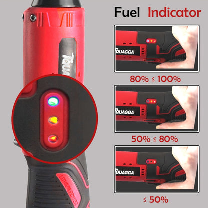 Cordless Electric Wrench QUAGGA 12V - 45Nm High Torque 3/8" Rechargeable Ratchet Wrench with Battery & Charger for Automotive Repair, Stage Truss & Home Improvement, Best Family Gift Tool