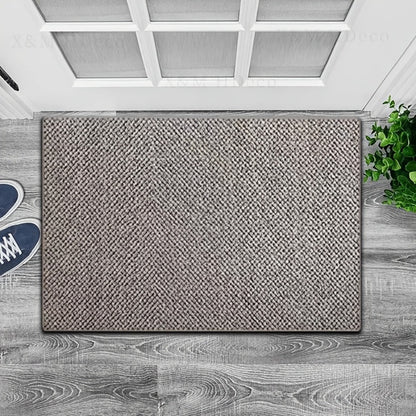 Cat Scratch Resistant Bath Mat Non-Slip Absorbent Entryway Rug Imitation Sisal Floor Mat for Bathroom Doorway Mud Sand Removal Easy Clean 31.5x47.24 inch