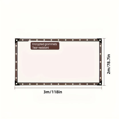 Clear Waterproof Tarp Heavy Duty Thickened Outdoor Cover with Sealed Edges, Transparent Rain Tarp for Patio, Porch Awning, Chicken Coop, Camping & Greenhouse, Multiple Sizes Available