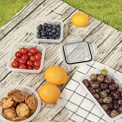 Food Storage Containers with Lids - Airtight Plastic Container Set for Kitchen Pantry Organization, Easy-Lock Leak-Proof Design, BPA-Free Meal Prep Containers with Labels and Markers, Available in 12, 24 or 48 Piece Sets for Pantry, Travel and Outdoor Use