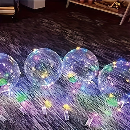 LED Light Up Bobo Balloons with LED String Lights 20pcs Party Decoration Kit – Birthday Wedding Christmas Easter Graduation Decor