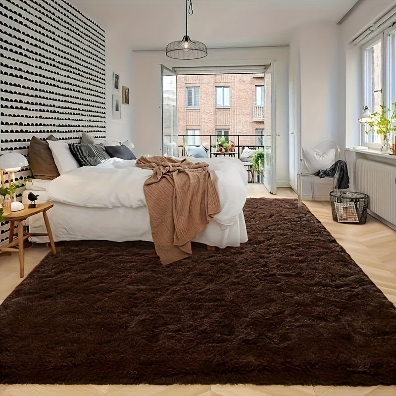 Fluffy Area Rug Large Soft Shag Carpet for Living Room Bedroom – Non-Slip Ultra Thick Plush Floor Mat, Multiple Sizes & Colors, Home Decor