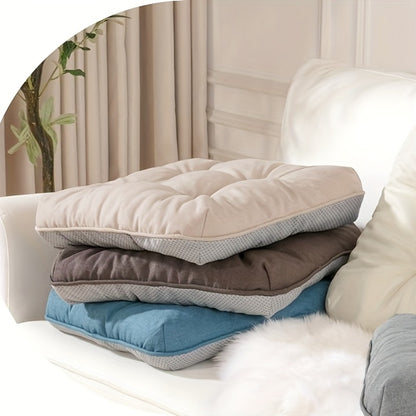 Memory Foam Chair Cushions Set of 4 – Kitchen Chair Pads with Non-Slip Backing & Ties, 500GSM Thick Seat Cushions for Dining Chairs Indoor