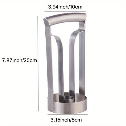 Pineapple Corer Slicer Stainless Steel – Easy One-Step Pineapple Cutter with Comfortable Grip for Home Kitchen Restaurant Use, Removes Core & Slices into Rings (1pc / 2pcs)