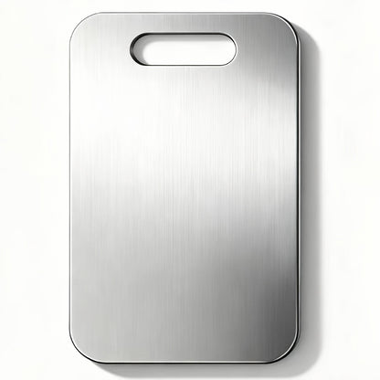 Titanium Cutting Board for Kitchen 14"x10" Large Double Sided | 100% Pure Titanium Metal Cutting Board | Durable Non-Porous Knife-Friendly Surface | Premium Kitchen Prep Board for Home & Professional Use