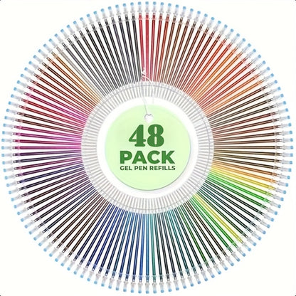 100-Pack Gel Pens Set Mixed Colors - Glitter, Metallic, Fluorescent & Colored Ink Pens for Drawing, Writing & Art Projects | Ages 14+
