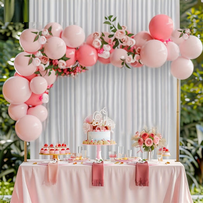 Tabletop Stand with Clamps 44 Inch Height Adjustable Black Metal Arch Stand for Wedding Centerpiece, Birthday, Christmas, Halloween, Valentine's Day Party Table Decoration