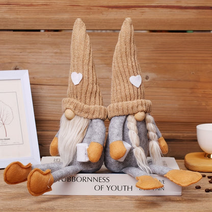 Gnome Home Decor 2pcs Set – Collectible Holiday Gnomes Figurines for Living Room, Bedroom, Office, Birthday & Party Decorations, Gifts for Men & Women