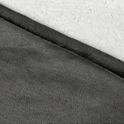 Wearable Hooded Blanket – Reversible Oversized Sherpa Throw with Kangaroo Pocket & Socks, Machine Washable, Christmas Gift, 4 Styles