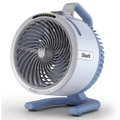 Shark FlexBreeze HydroGo Pro Portable Misting Fan - Indoor Outdoor Evaporative Mist, 5 Speeds + BreezeBoost, Corded & Cordless, 29Hr Battery, 70ft Coverage, Oscillating, Sky Color - Refurbished