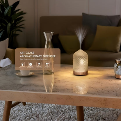 Essential Oil Diffuser Aromatherapy Humidifier with 7 Color LED Lights, Whisper-Quiet Operation, Auto Timer & Shut-Off, Cool Mist for Bedroom, Office, Yoga, Sleep — 200ml & 6.76oz Options