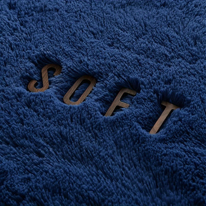 Shaggy Plush Area Rug - Soft Fluffy Carpet for Living Room, Bedroom & Sofa | Non-Slip Machine Washable Tie-Dye & Solid Color Long Pile Rug | Luxury Home Decor Floor Mat in Multiple Sizes & Colors