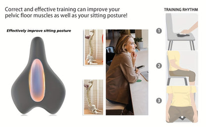 Kegel Trainer Pelvic Floor Muscle Exerciser, Electric EMS Cushion Massager for Women & Men, Pelvic Floor Rehabilitation Device, Home Fitness Equipment for Bladder Control & Core Strengthening