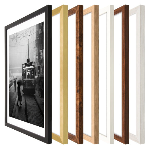 Picture Frames 12x16 Set of 3 – Classic Wood Poster Frames, Horizontal & Vertical Wall Hanging, Multi-Color Options for Bedroom Office Living Room Gallery Wall Decor