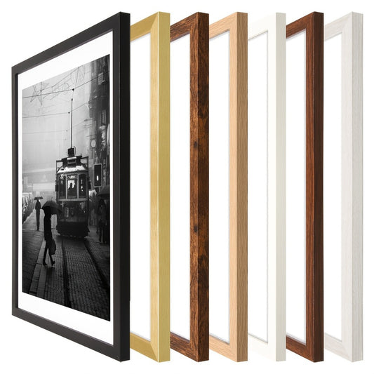 Picture Frames 12x16 Set of 3 – Classic Wood Poster Frames, Horizontal & Vertical Wall Hanging, Multi-Color Options for Bedroom Office Living Room Gallery Wall Decor