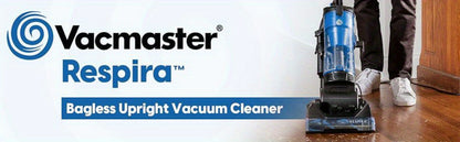 Bagless Upright Vacuum 1150W Cyclone Filtration Large Dust Cup 17ft Cord Corded Floor Cleaner for Carpet Hard Floor Pet Hair Home Deep Cleaning