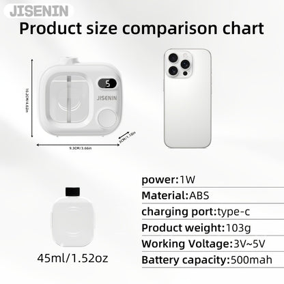 Essential Oil Diffuser Waterless Hanging Diffuser 5 Spray Modes 500mAh Rechargeable with Essential Oil Sets for Bedroom Office Hotel Kitchen Bathroom Desk Decor Aromatherapy Gift