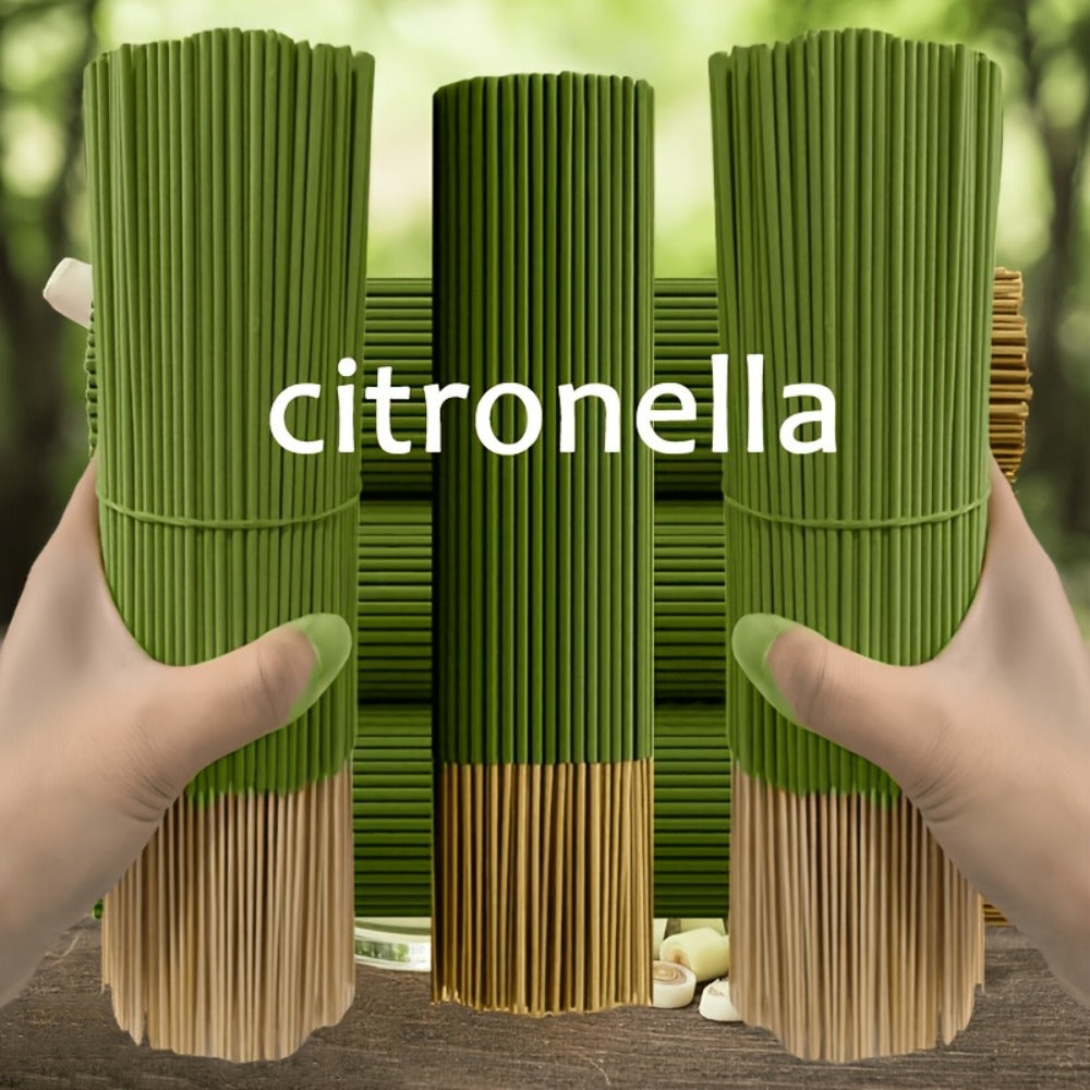 Citronella Incense Sticks 202PCS | 8.66" Essential Oil Infused Sticks for Meditation, Yoga & Aromatherapy – Long Lasting Burn