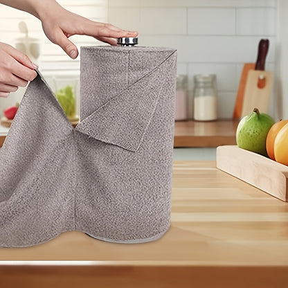 Microfiber Cleaning Cloths Reusable Paper Towel Roll Replacement – Washable Absorbent Tear-Away Dishcloths for Kitchen, Bathroom & Car | Eco-Friendly Rags 50 or 100 Pack, 12x12 Inch