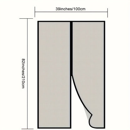 Magnetic Screen Door – Heavy Duty Retractable Mesh Door Curtain, Pet-Friendly & Insect Proof, Auto-Close Magnetic Closure for Patio, Front Door & Sliding Doors, Easy Install, 39x82 Inch