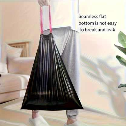 Drawstring Trash Bags 100 Count – 5 Rolls Black Heavy Duty Leak Proof Garbage Bags for Kitchen Bathroom Bedroom Outdoor