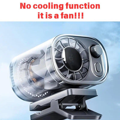 Clip-On Car Fan USB Rechargeable Sun Visor Fan Adjustable Speed Portable Quiet Mini Cooling Fan for Car Truck SUV Road Trip Summer Travel