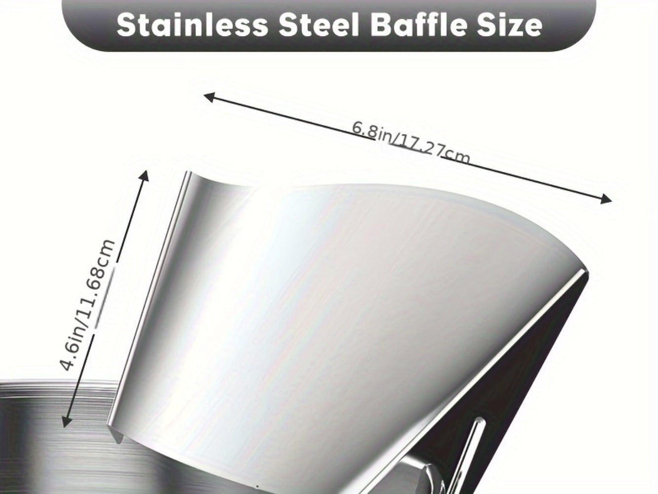 Stand Mixer Pouring Chute Stainless Steel – Dishwasher Safe Pouring Shield for KitchenAid Tilt-Head & Bowl-Lift Models, 1-Pack or 2-Pack Baking Accessory, Durable & Splash-Proof