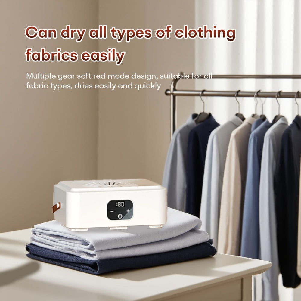 Portable Electric Clothes Dryer 600W Dual Mode Warm Hot Air Timer 1H 2H 8H Compact Mini Dryer Machine with Dryer Bag for Apartments Dorms RVs Travel Small Spaces
