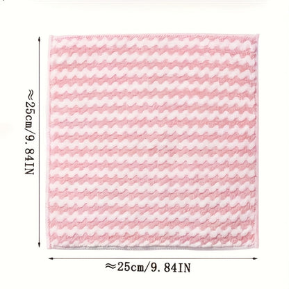 Microfiber Cleaning Cloths 18 Pack Ultra-Fine Fiber Reusable Dishwashing Cloths Knit Texture Multi-Color Assorted for Home Kitchen Dish Washing Counter Wiping Modern Style Cleaning Set