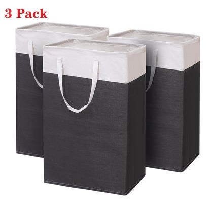Collapsible Laundry Hamper with Lid – 22.45 Gallon Large Foldable Laundry Basket Bin for Clothes, Bedroom Organizer & Toy Storage – Black, Gray, 1-Pack & 3-Pack Options