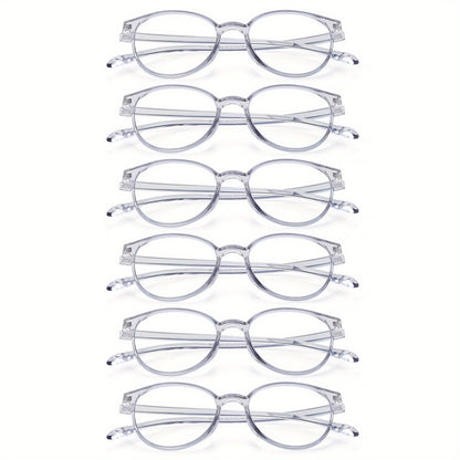 Rimless Reading Glasses for Women 3 Pack - Blue Light Blocking Lightweight Metal Frameless Readers with Anti Eyestrain Lenses, Multiple Colors and Magnifications 1.0X to 4.0X