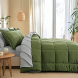 Olive Green And Light Gray