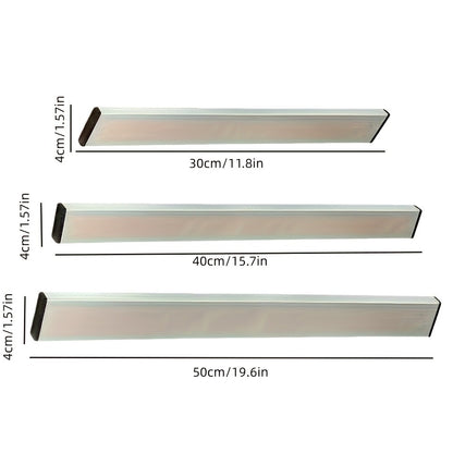 Magnetic Knife Holder Wall Mounted – Stainless Steel Punch-Free Knife Strip Rack for Kitchen, Holds Chef Knife Santoku Bread Knife, No-Drill Knife Bar for Home Restaurant Kitchen Organization