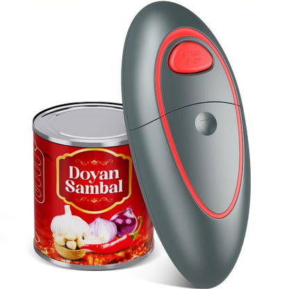 Electric Can Opener One-Touch Automatic – Smooth Edge Battery Operated Handheld Opener for All Can Sizes, Best Kitchen Gadget for Seniors, Arthritis & Weak Hands, Great Gift Idea
