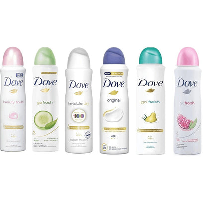 Dove Women Deodorant Spray 150ml Long-Lasting Scent Protection Anti-Perspirant Body Spray for Women – 48H Freshness, Gentle on Skin, Bulk Pack Options