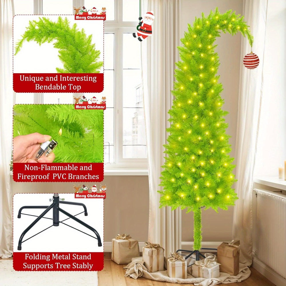 6FT Artificial Christmas Tree with Skirt, Balls & Stand – Flexible Full Christmas Tree Set with Unique Decorations for Home, Office & Party – Festive Holiday Decor, Green
