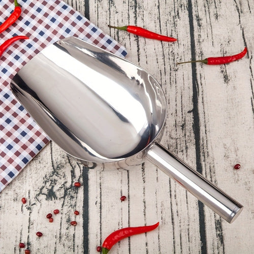 Stainless Steel Ice Spoon Set 4pcs 3oz Versatile Serving Spoon for Ice, Sugar, Beans & Rice – Kitchen Bar Tool for Parties, Weddings & Pet Food