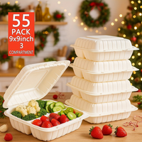 9 Inch 3 Compartment [55 Pack]