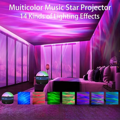 Star Projector Galaxy Night Light with Remote – Aurora Borealis LED Starry Sky Projector, 7 Lighting Effects for Bedroom, Camping, Wedding, Holiday Party & Home Decoration